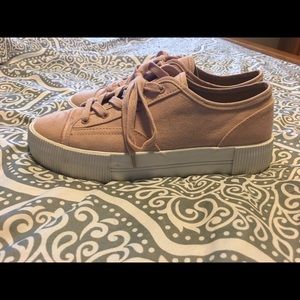 Divided Platform Shoes, Blush Pink